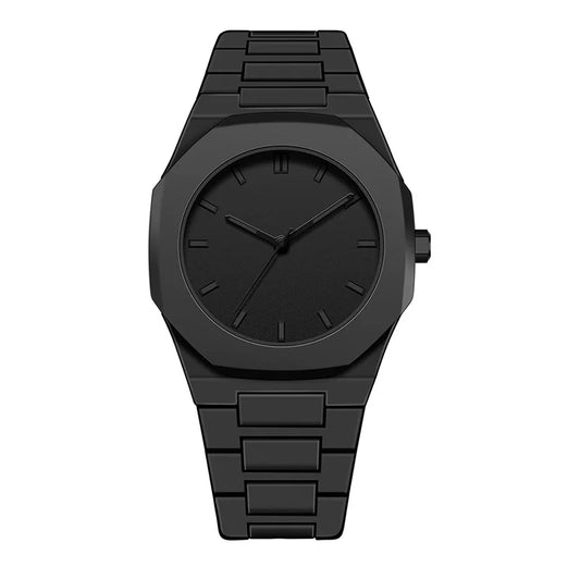 Popular Arabic Numerals Watch Hot Selling Fashion Black Wrist Quartz Watch for Men Matte Oil Sensitive Plastic Band Men's Clock